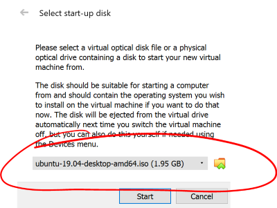Select your Ubuntu iso file you saved above