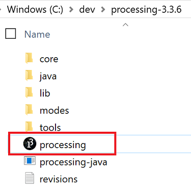 Processing Development Environment files