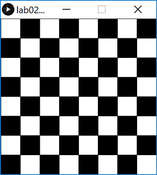 Chess Board with checkered pattern