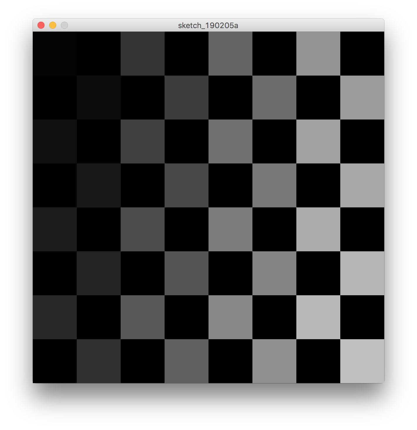 Chess Board with checkered pattern
